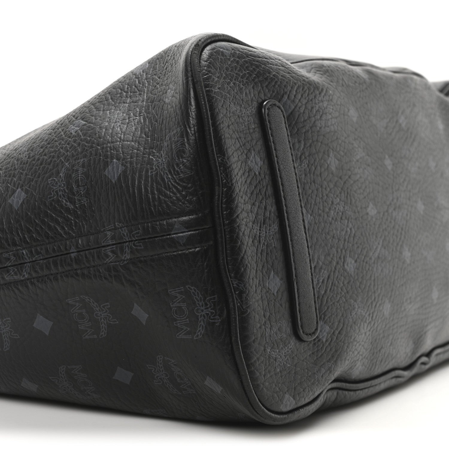 MCM Visetos Large Liz Reversible Shopper Tote Black 9 of 10