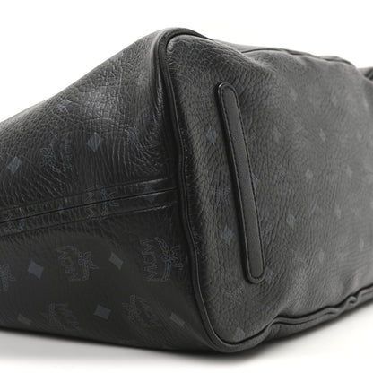 MCM Visetos Large Liz Reversible Shopper Tote Black 9 of 10