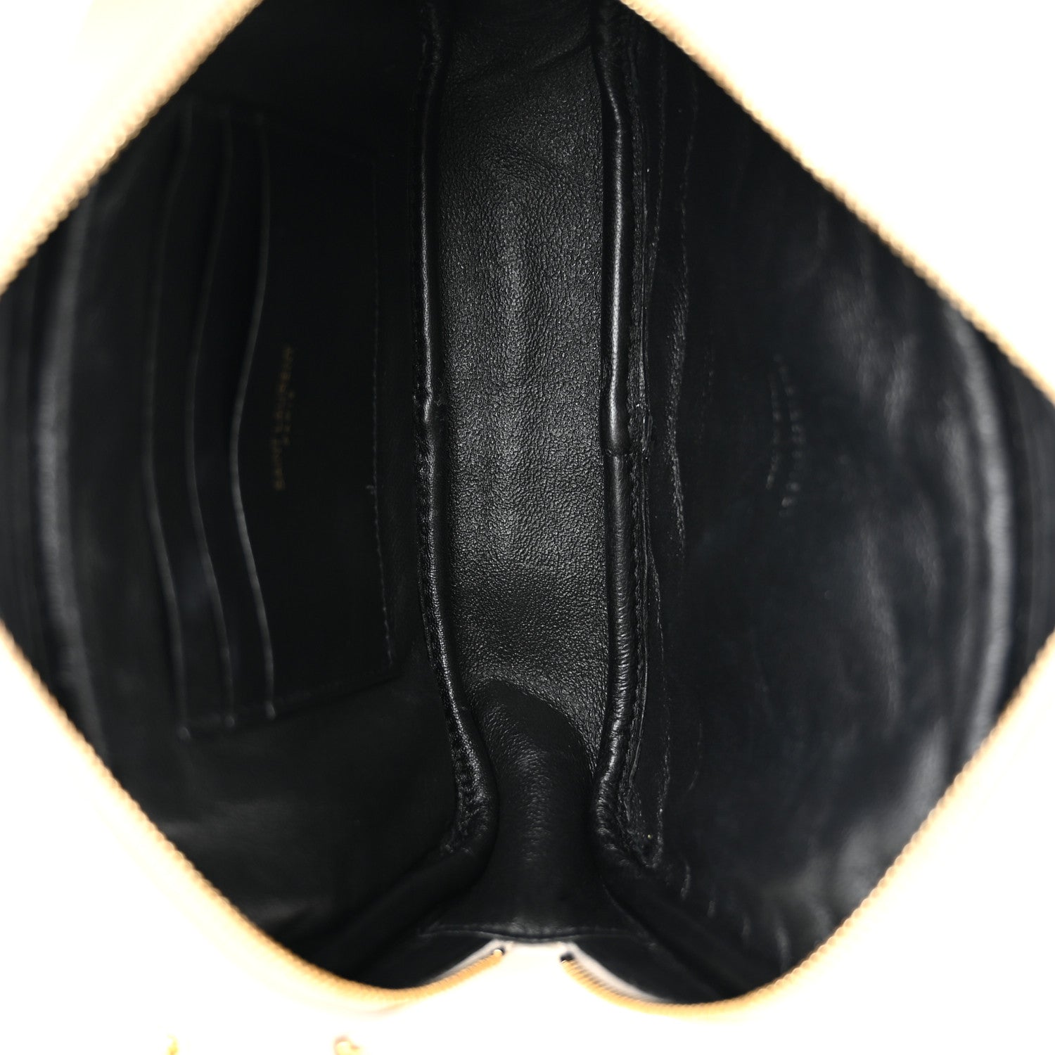 Saint Laurent Grain De Poudre Matelasse Monogram Mini Lou Camera Bag Blanc Vintage 5 of 10