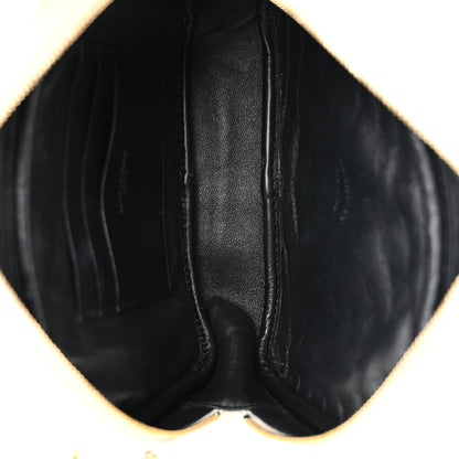 Saint Laurent Grain De Poudre Matelasse Monogram Mini Lou Camera Bag Blanc Vintage 5 of 10