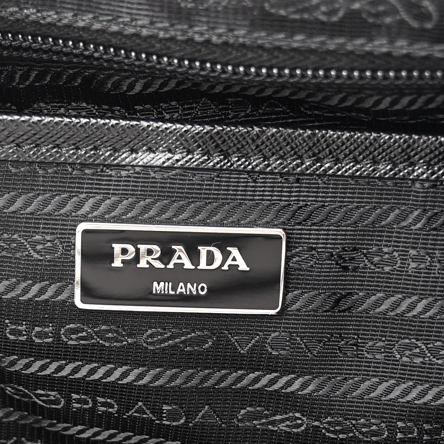 Prada Re-Nylon Saffiano Medium Backpack Black 7 of 11