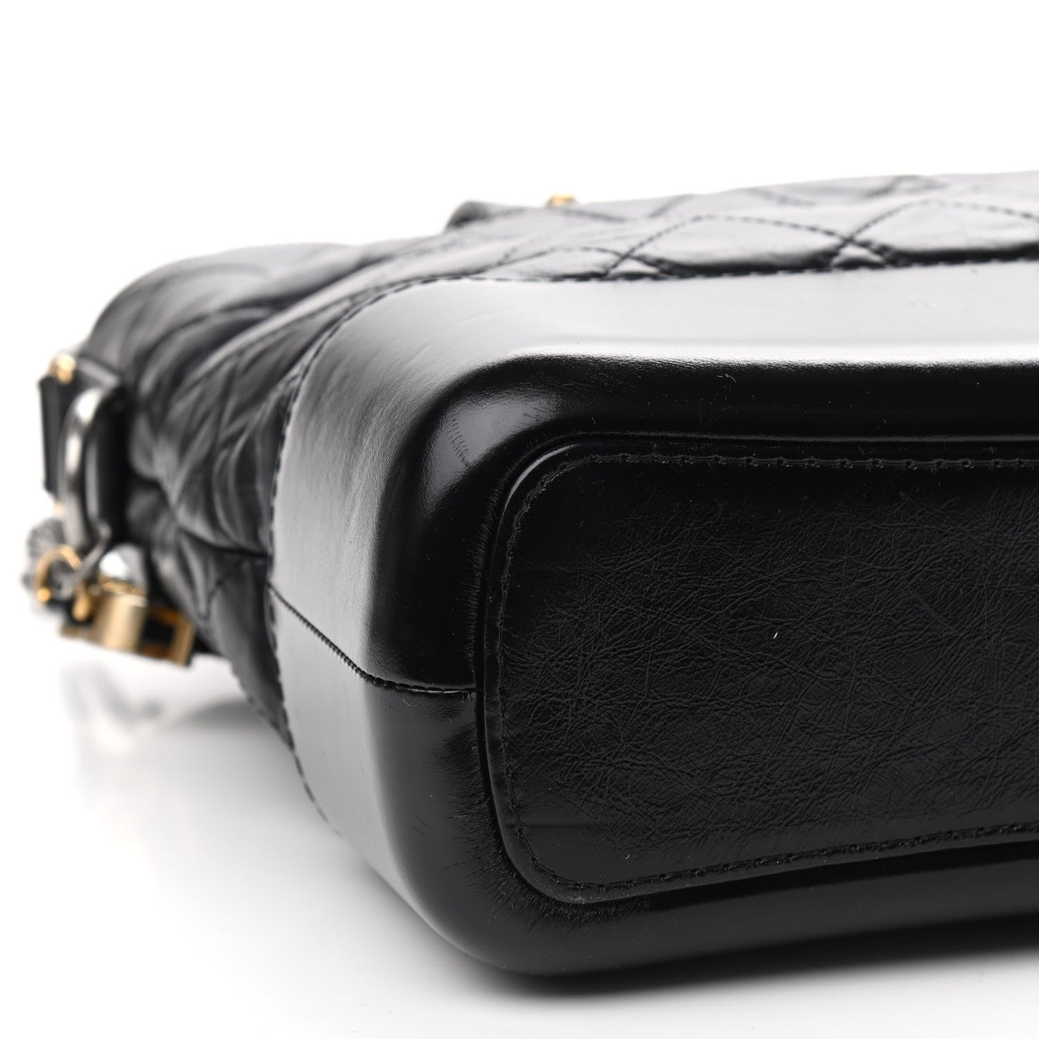 Chanel Calfskin Quilted Gabrielle Shopping Tote Black 8 of 9
