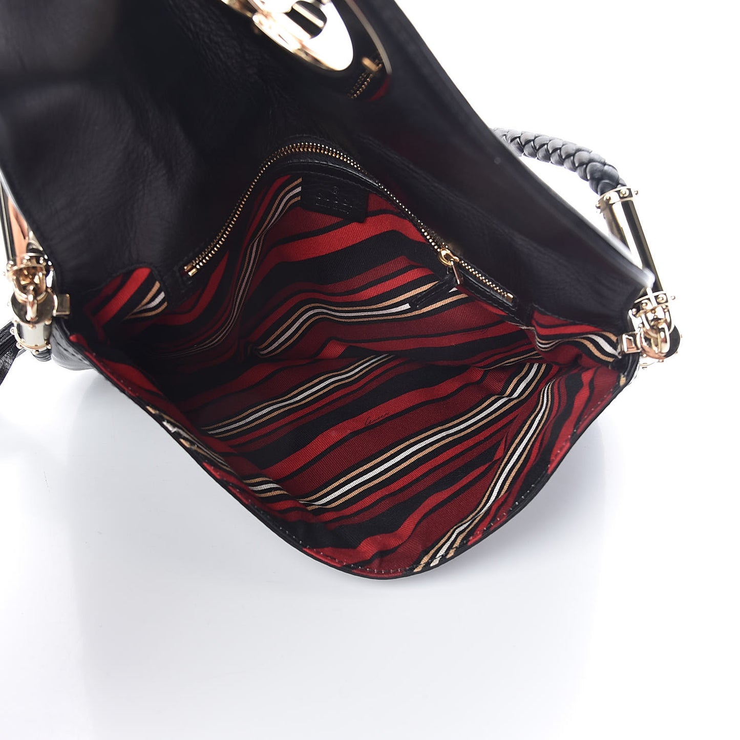 Calfskin Medium Britt Tassel Shoulder Bag Black