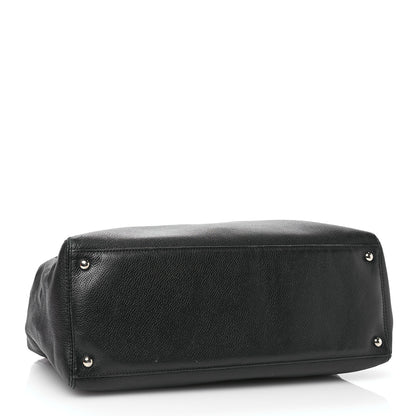 Chanel Calfskin Cerf Executive Shopper Tote Black 4 of 11