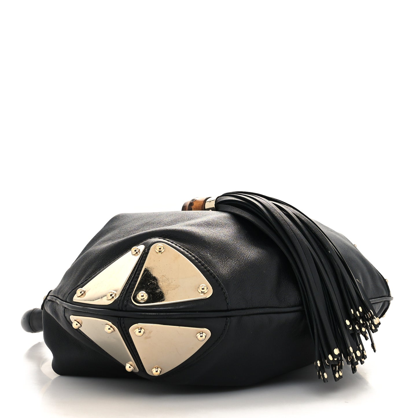 Calfskin Medium Indy Top Handle Hobo Black