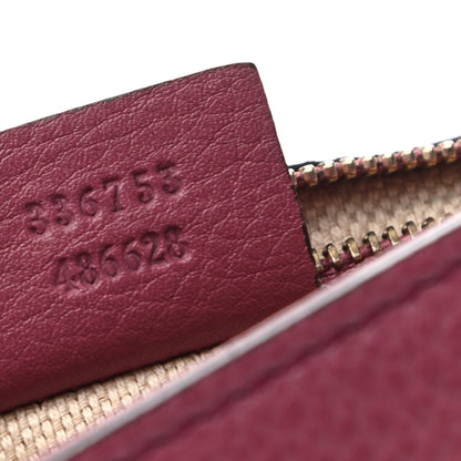 Gucci Pebbled Calfskin Medium Soho Clutch Peonia Flower 7 of 9
