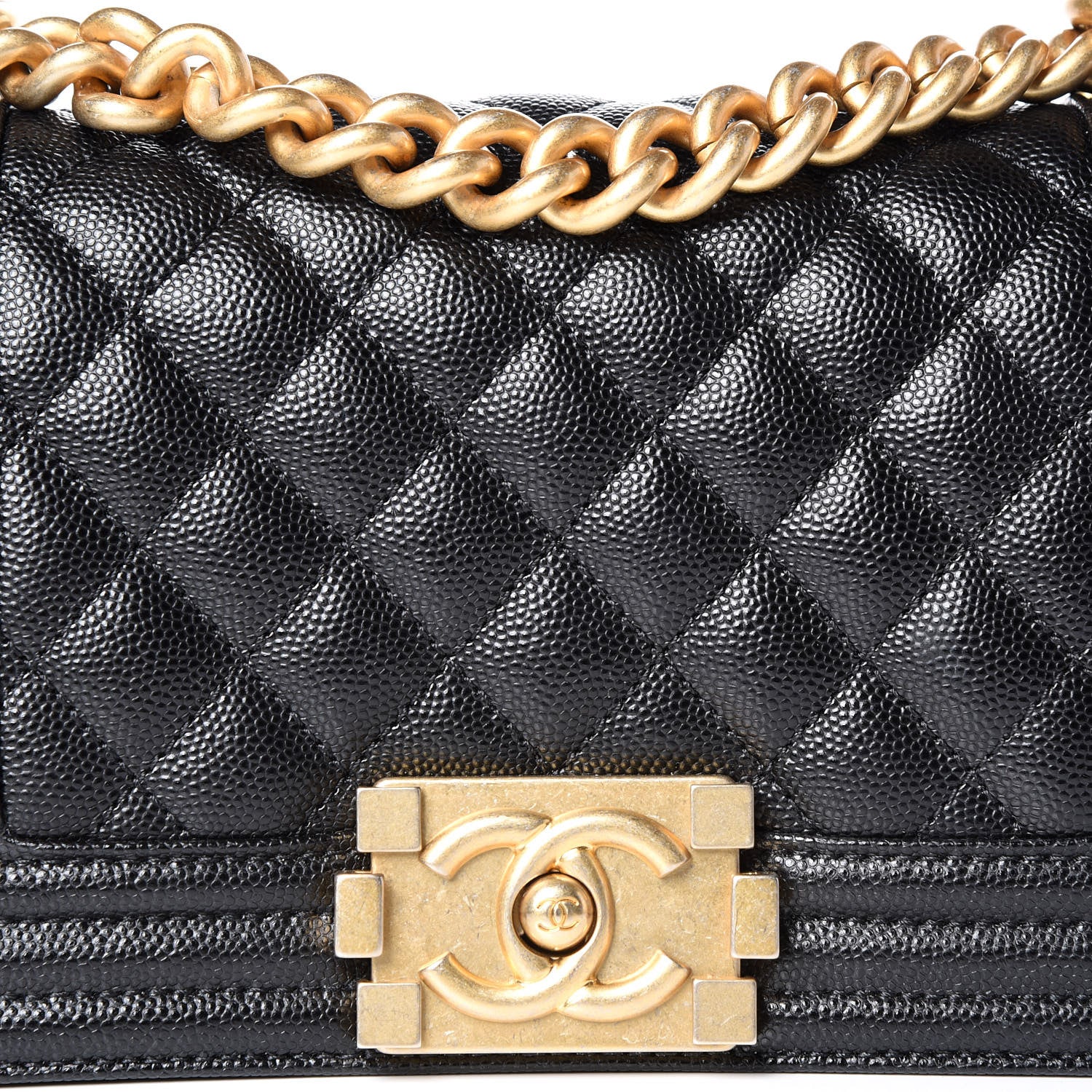 Chanel Caviar Quilted Small Boy Flap Black 12 of 12