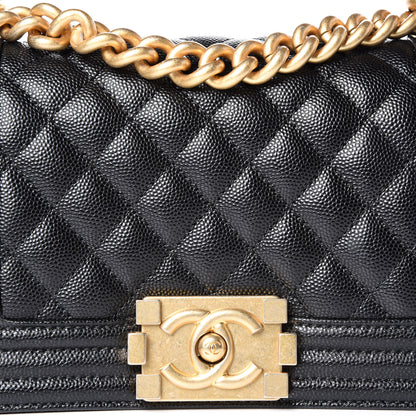 Chanel Caviar Quilted Small Boy Flap Black 12 of 12