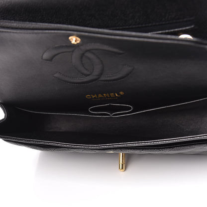 Chanel Caviar Quilted Medium Double Flap Black 7 of 10