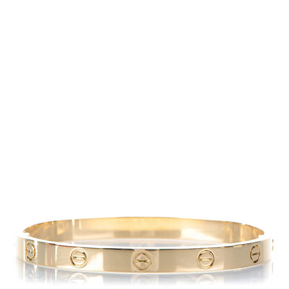 Cartier 18K Yellow Gold LOVE Bracelet 18 1 of 7