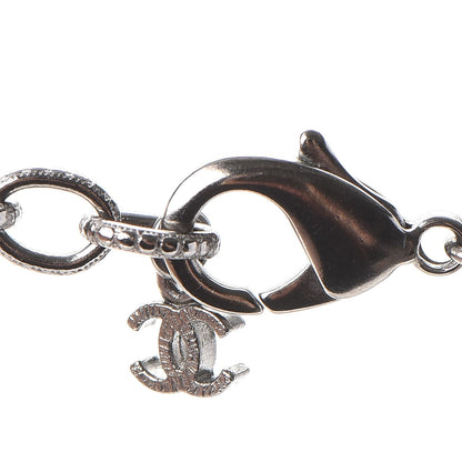 Chanel Ruthenium Pearl Bead CC Long Necklace Black 5 of 6
