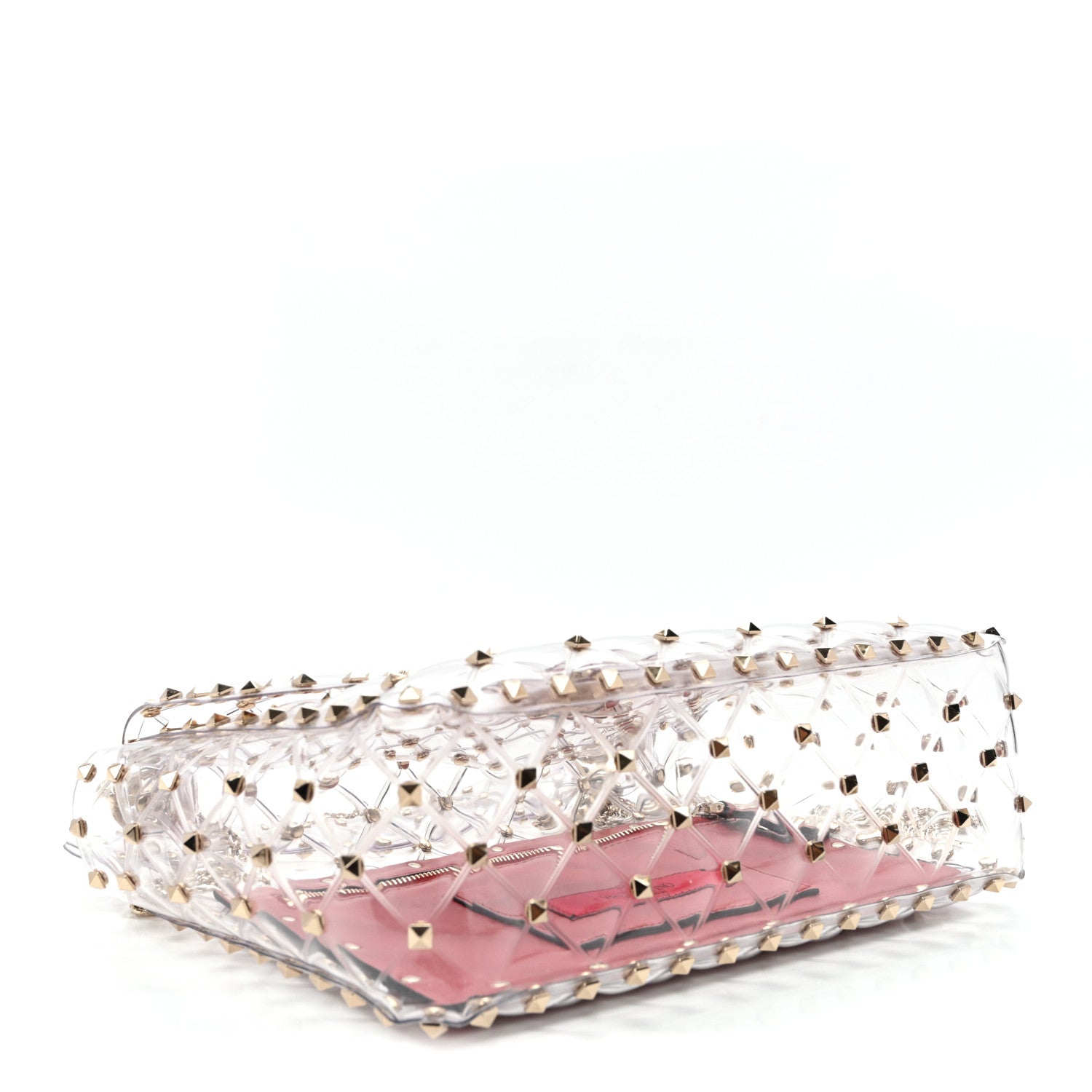 Valentino Garavani PVC Medium Rockstud Spike Shoulder Bag 4 of 9