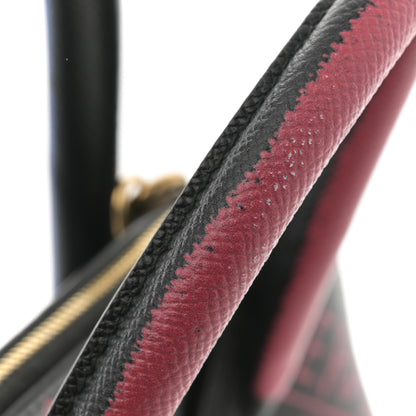Balenciaga Signature Grained Calfskin Graffiti S Ville Top Handle Bag Black Multicolor 10 of 10