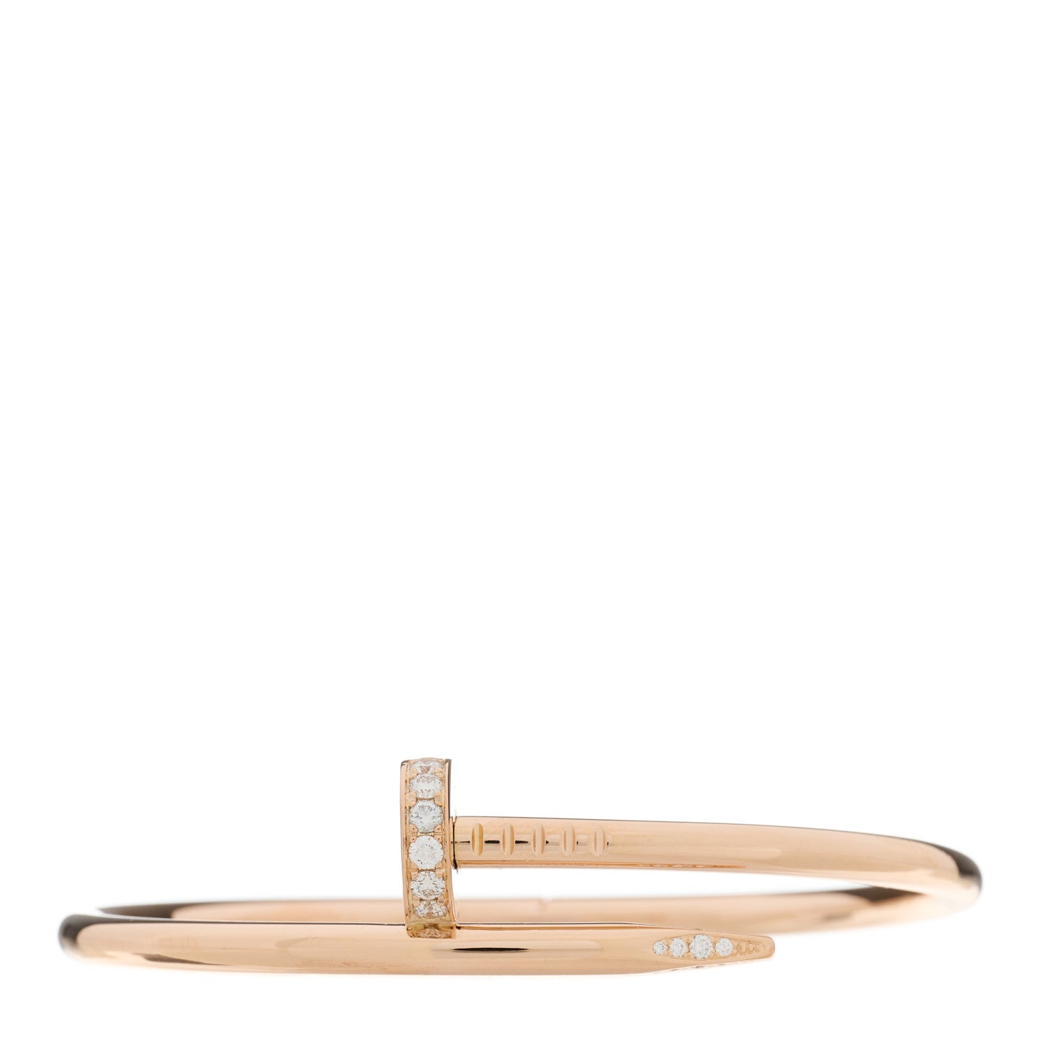 Cartier 18K Pink Gold Diamond Juste Un Clou Bracelet 16 1 of 3