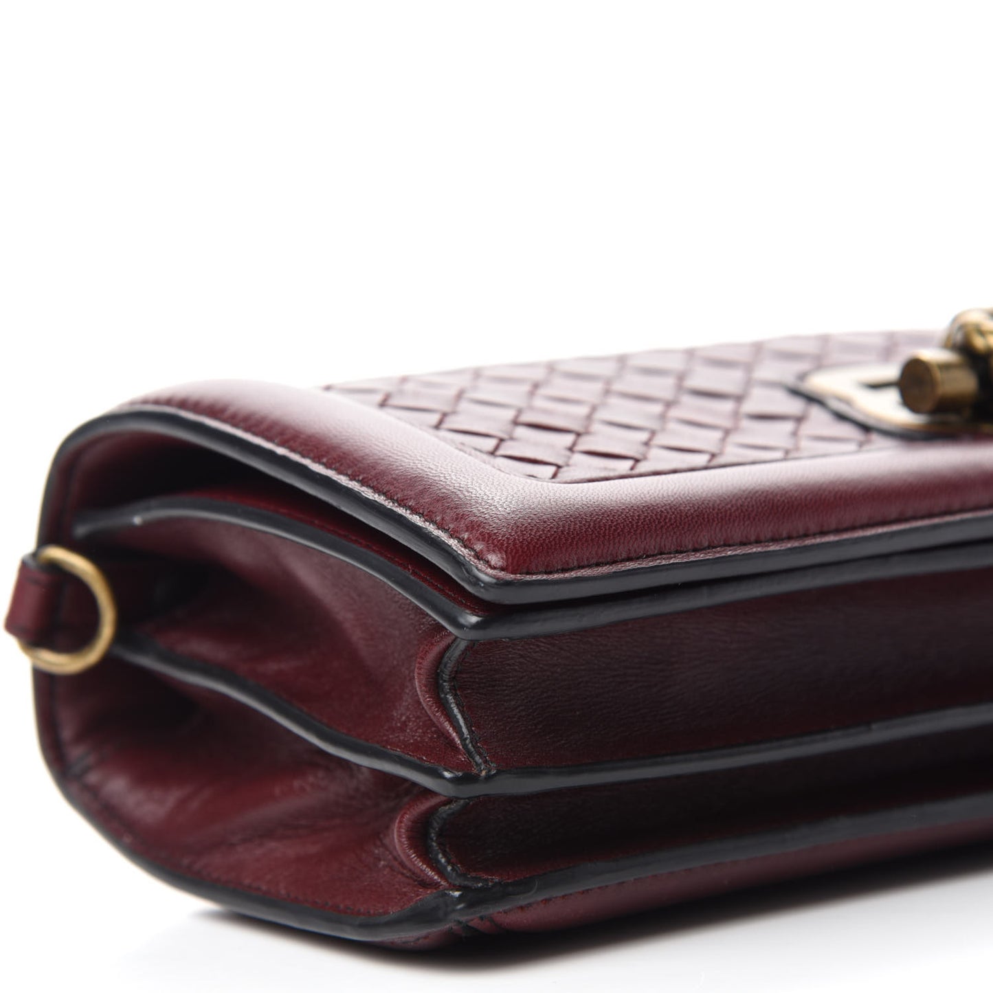 Nappa Intrecciato Olimpia Knot Clutch Red