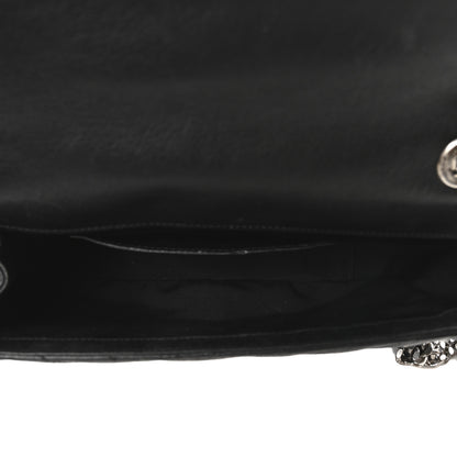 Saint Laurent Sheepskin Matelasse Medium Monogram College Punk Chain Satchel Black 5 of 10