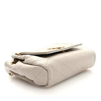 Saint Laurent Lambskin Quilted Monogram Mini Nolita Crema Soft 4 of 10