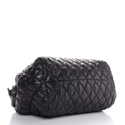 Chanel Nylon Quilted Coco Cocoon Bowler Black 4 of 8