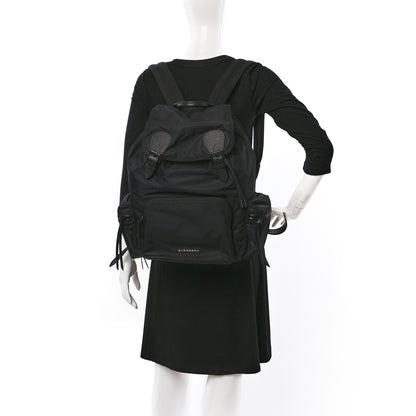 Burberry Technical Nylon Large Rucksack Backpack Black 2 of 9