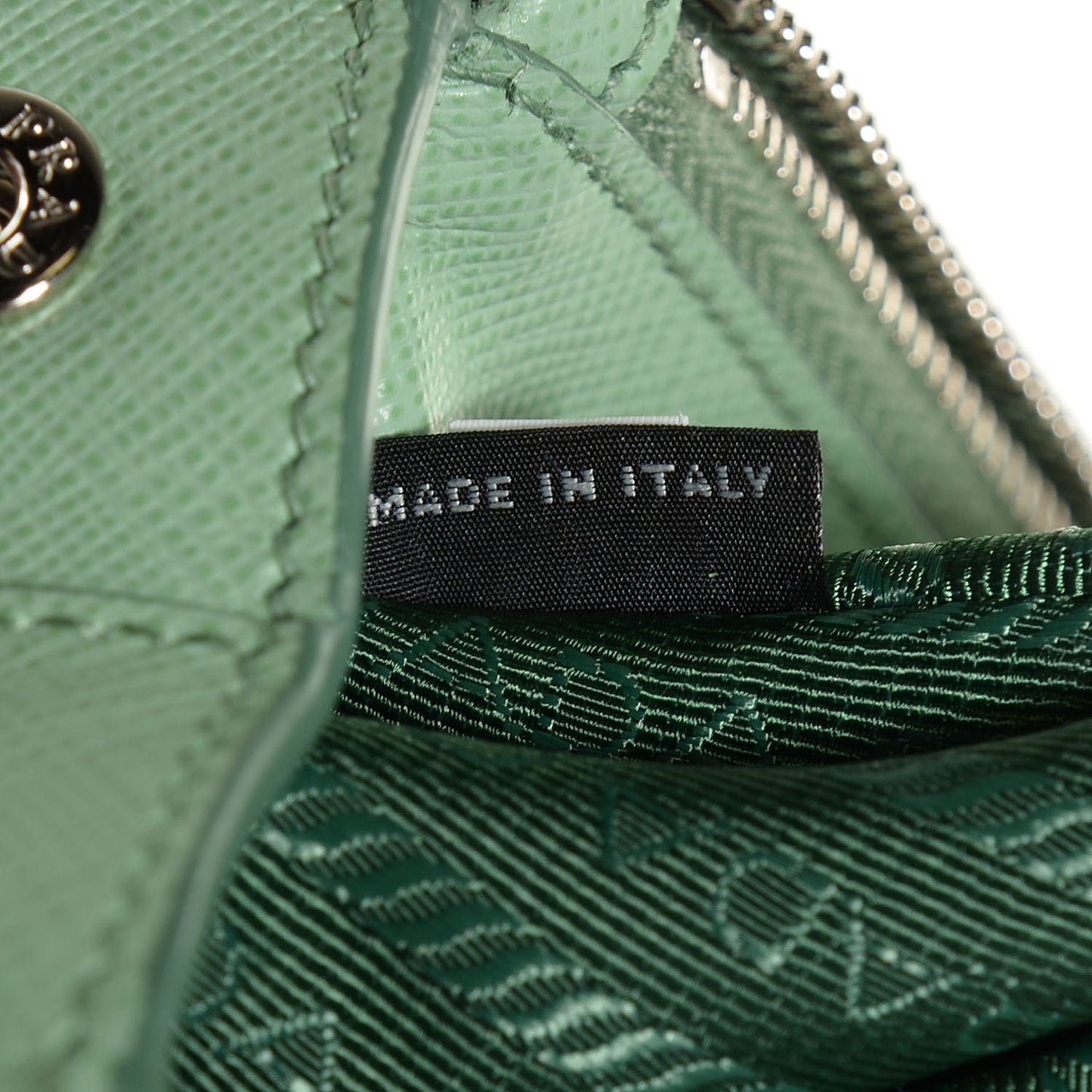Saffiano Lux Mini Galleria Double Zip Tote Acquamarina