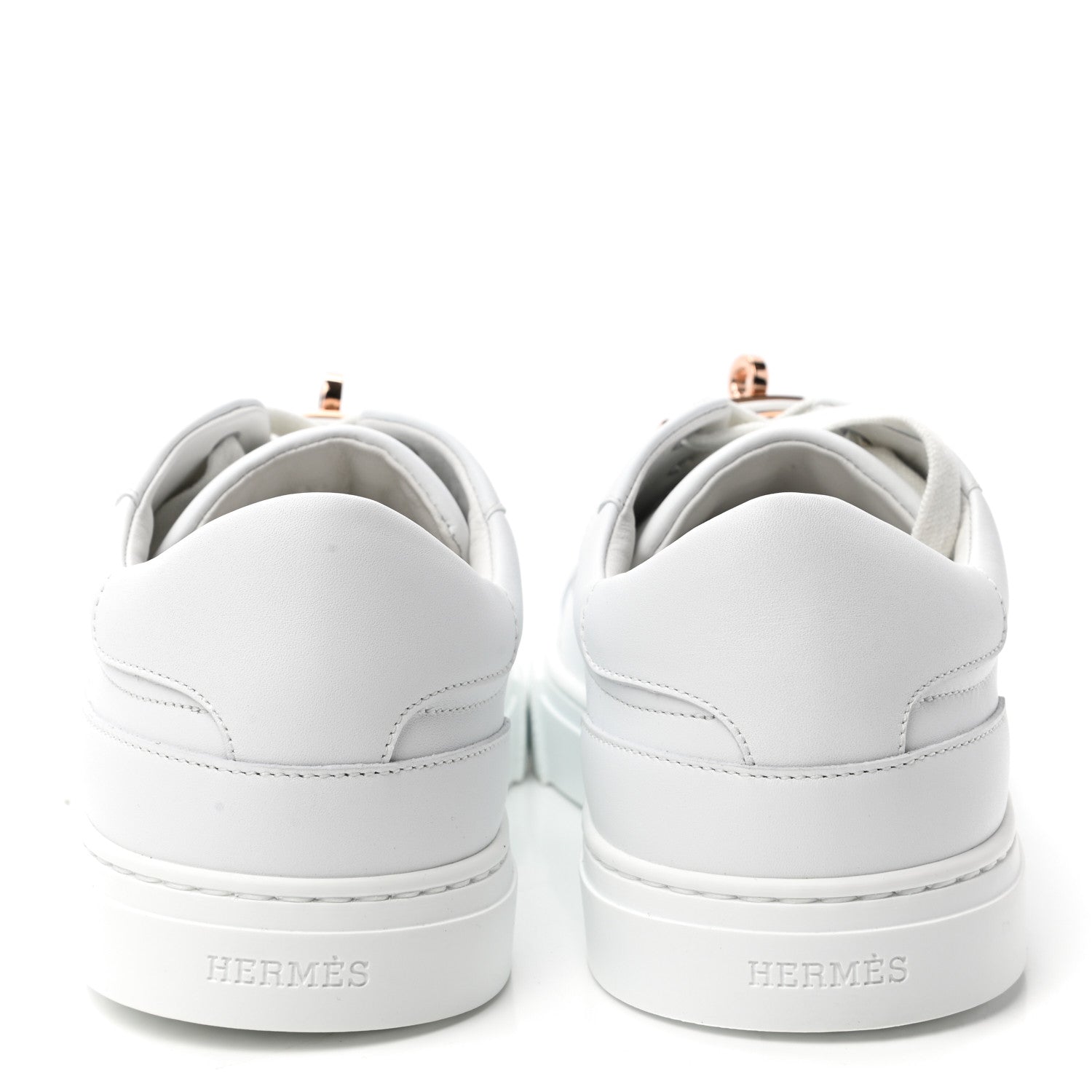 Hermes Calfskin Day Sneakers 39 White 6 of 9