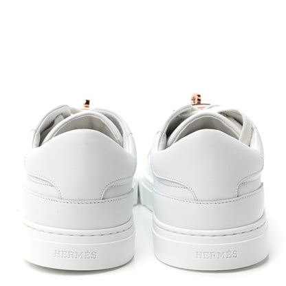 Hermes Calfskin Day Sneakers 39 White 6 of 9