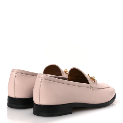 Gucci Malaga Kid Crystal Horsebit Womens Jordaan Loafers 37 Pink Hibiscus 5 of 14