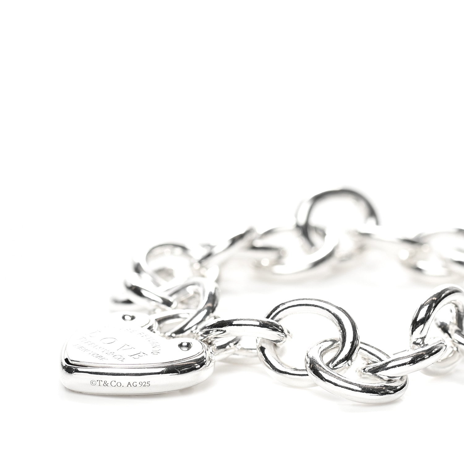 Tiffany Sterling Silver Return to Tiffany Love Lock Bracelet 6 of 7