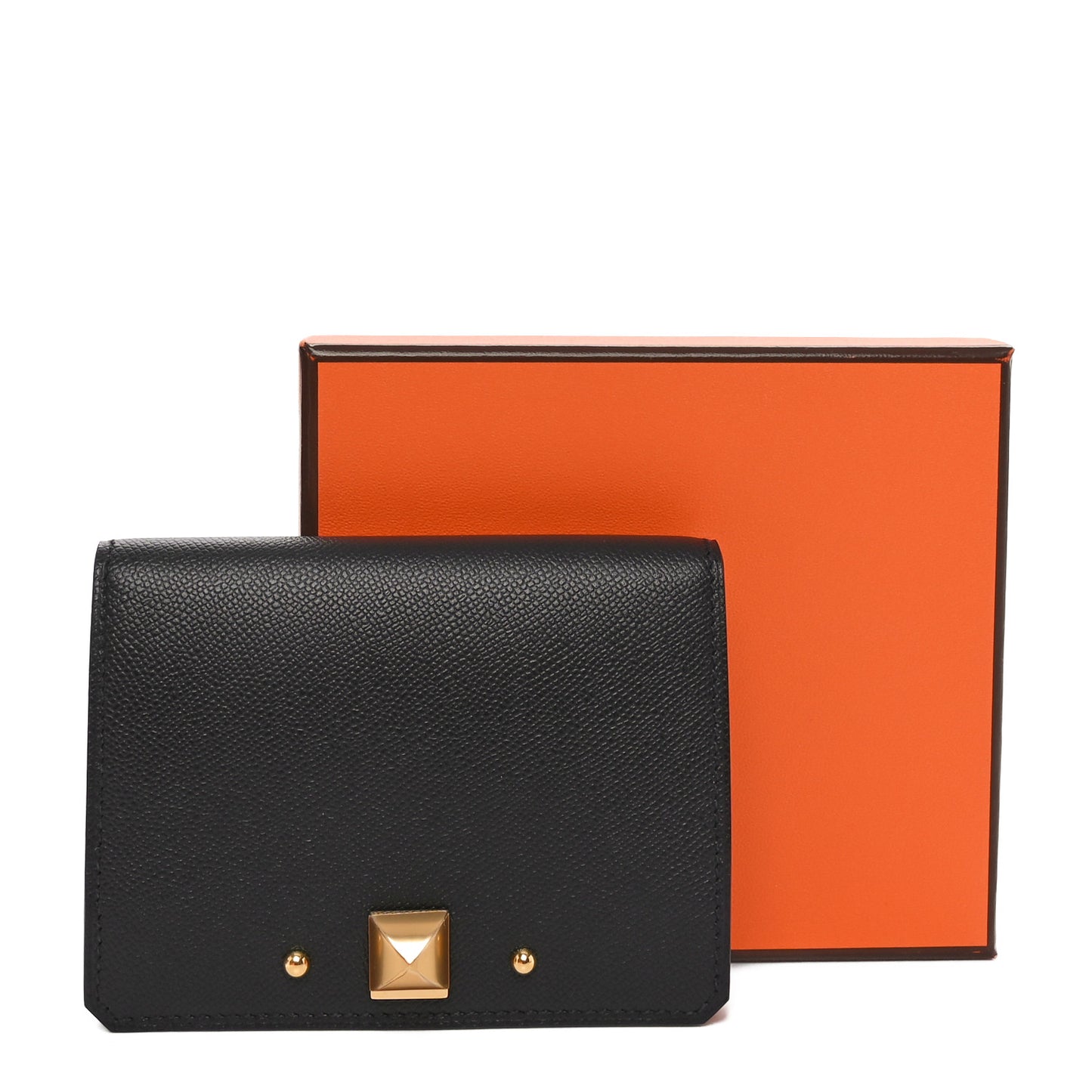 Madame Calfskin Medor Card Holder Black