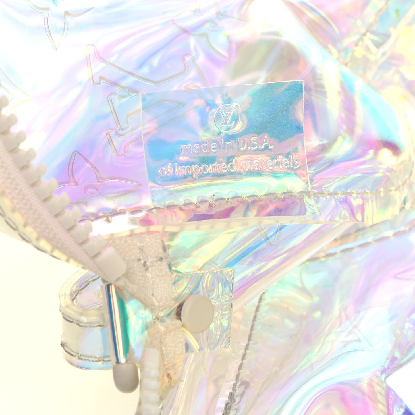 PVC Monogram Pochette Volga Iridescent Prism