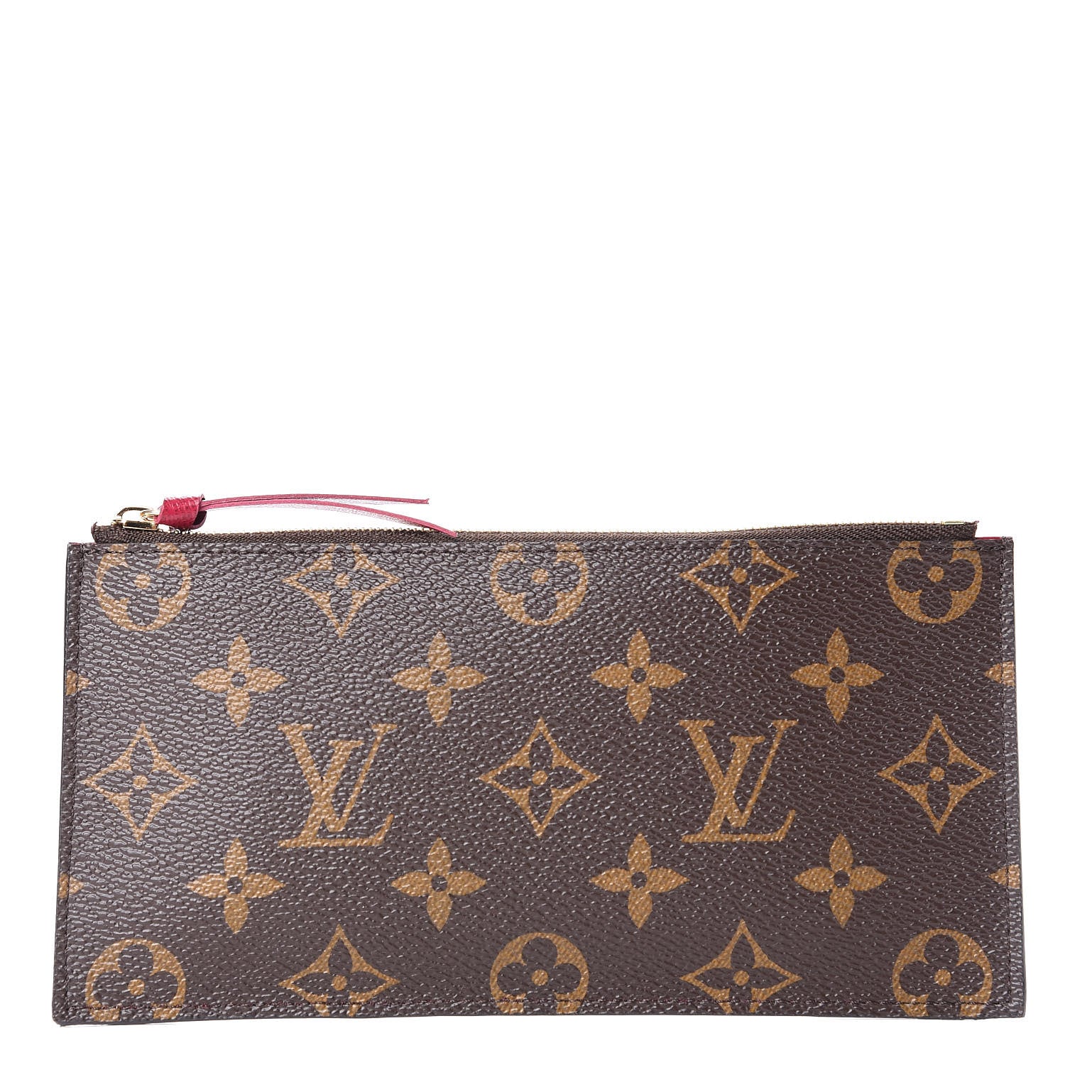 Louis Vuitton Monogram Felicie Chain Wallet Zippered Insert Fuchsia 1 of 9