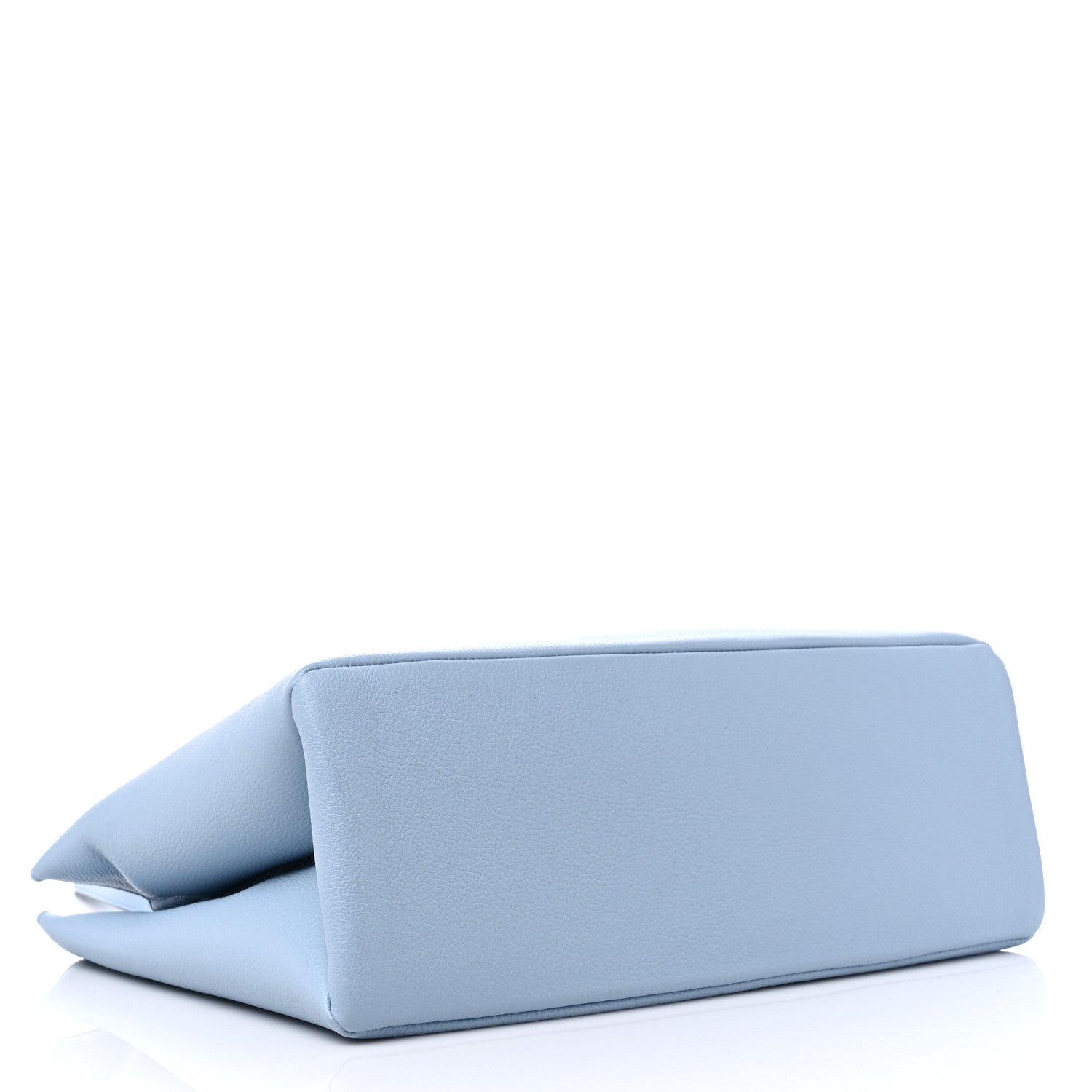 Versace Grained Calfskin Virtus V Tote Light Blue 4 of 8