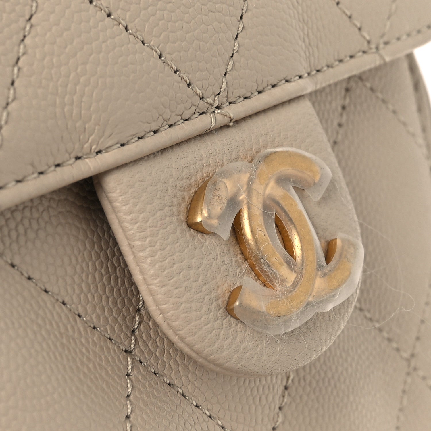 Chanel Caviar Quilted Small Chanel 25 Handbag Beige 13 of 13