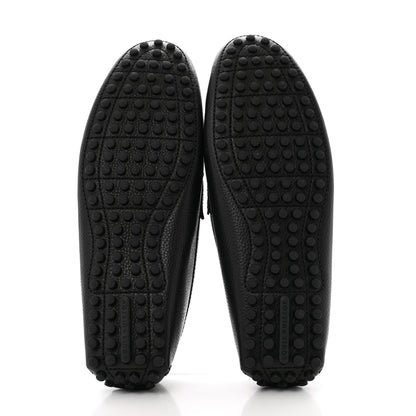 Louis Vuitton Taiga Mens Hockenheim Moccasin Loafers 11.5 Black 6 of 8