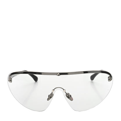 Chanel Metal Shield Sunglasses 71654 Silver 2 of 7
