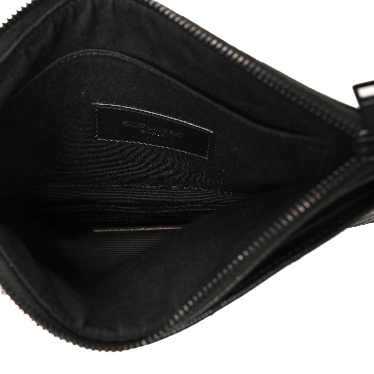 Grain De Poudre Chevron Monogram Bill Pouch Black