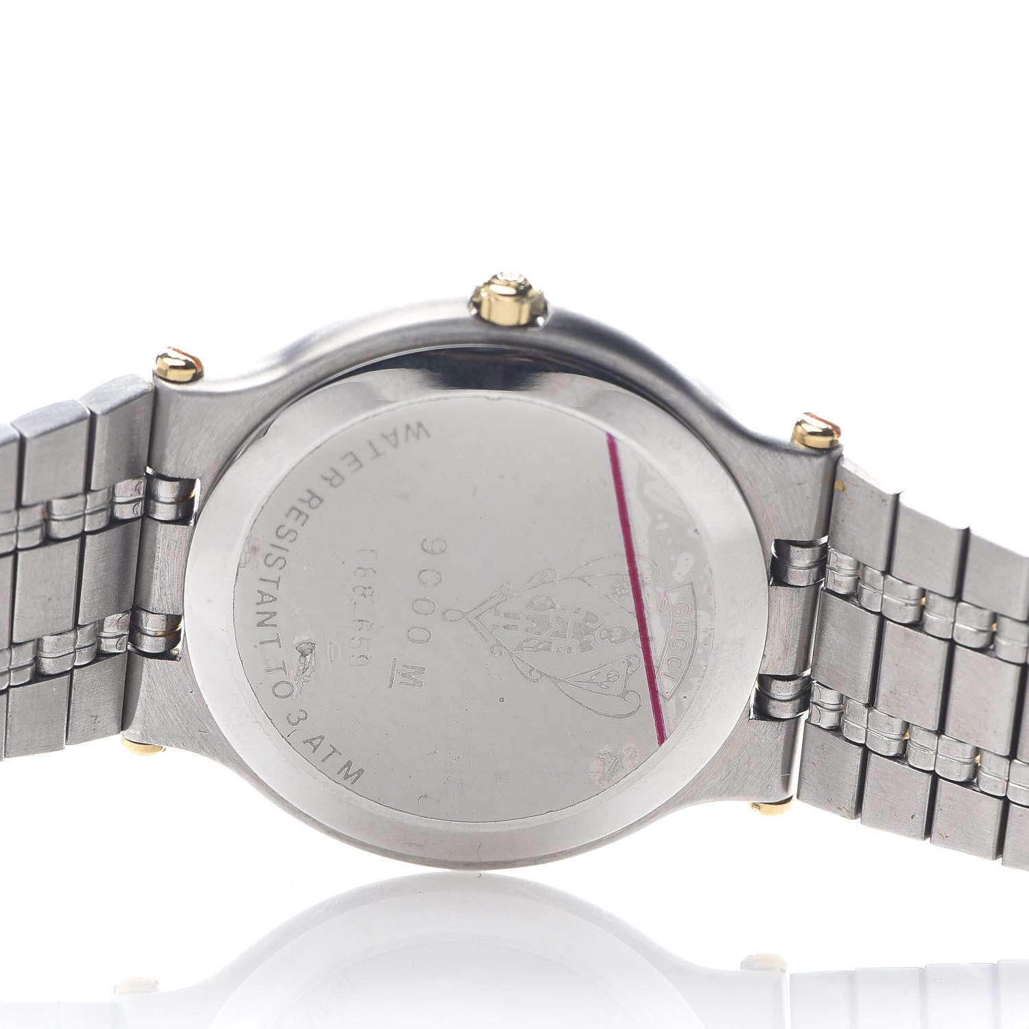 Gucci Stainless Steel 32mm 9000M Quartz Watch Grey 4 of 5