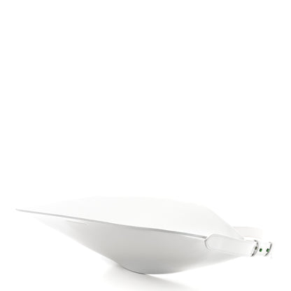 Bottega Veneta Brushed Calfskin Cradle Fold Over Shoulder Bag White Parakeet 9 of 11