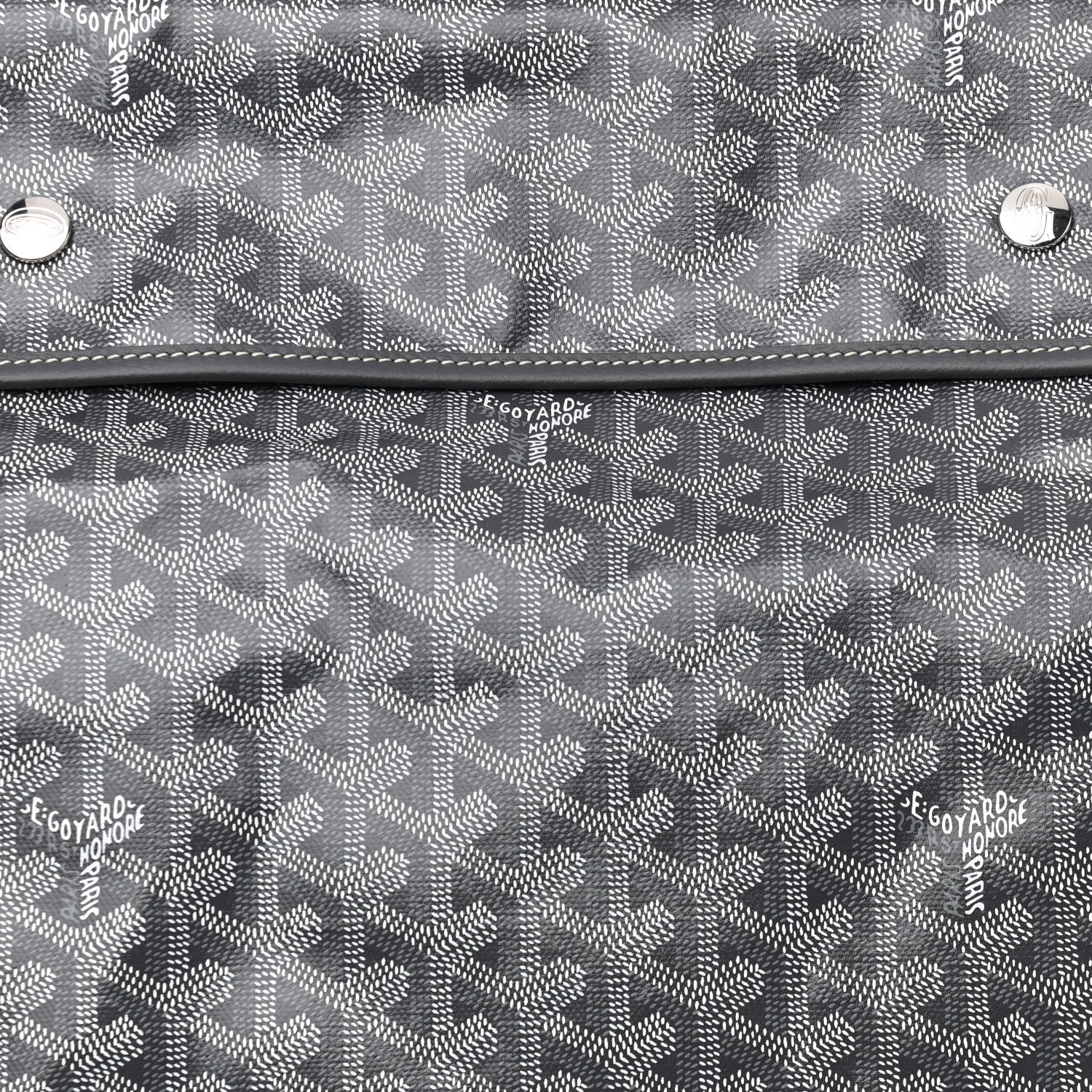 Goyard Goyardine Saint Leger Soft Briefcase Backpack Grey 7 of 9