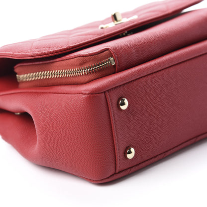 Chanel Caviar Quilted Medium Business Affinity Flap Red 6 of 12