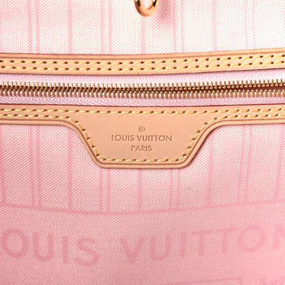 Louis Vuitton Damier Azur Neo Neverfull MM Rose Ballerine 10 of 20
