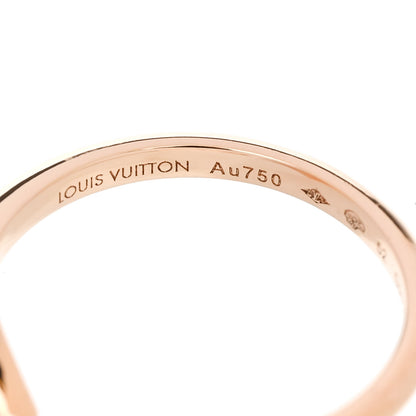 Louis Vuitton 18K Pink Gold Diamond Mother of Pearl Mini Color Blossom Star Ring 52 6 4 of 6