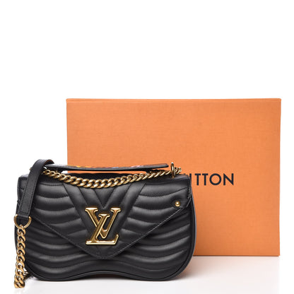 Louis Vuitton Calfskin New Wave Chain MM Black 10 of 10