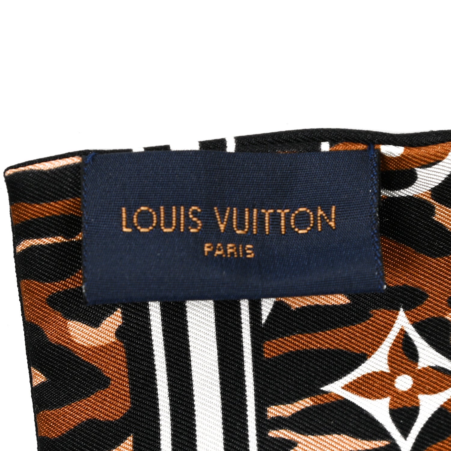Louis Vuitton Silk Monogram Giant Jungle Bandeau Black 4 of 4