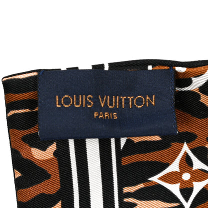 Louis Vuitton Silk Monogram Giant Jungle Bandeau Black 4 of 4