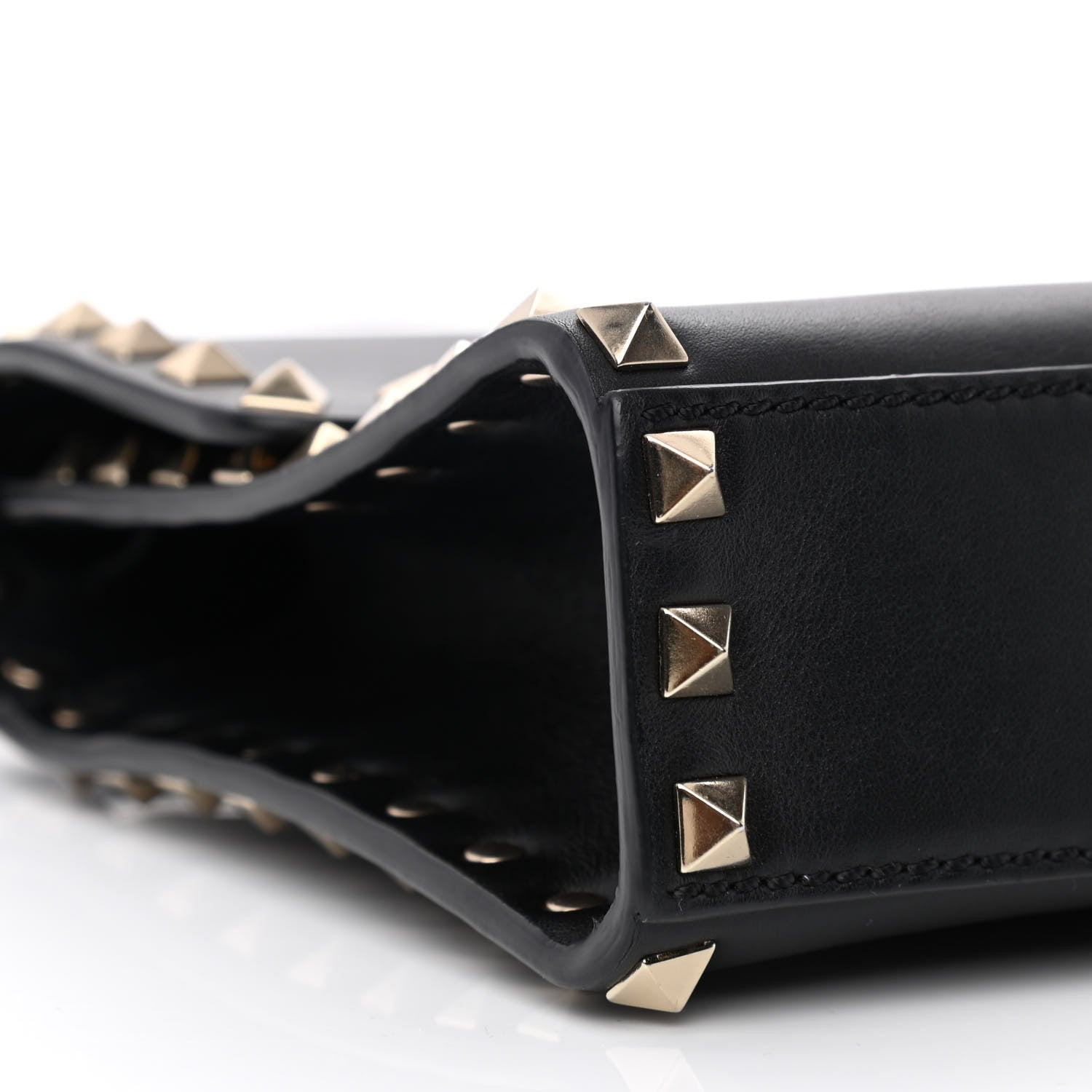 Valentino Garavani Vitello Medium Rockstud Flip Lock Crossbody Bag Black 8 of 9