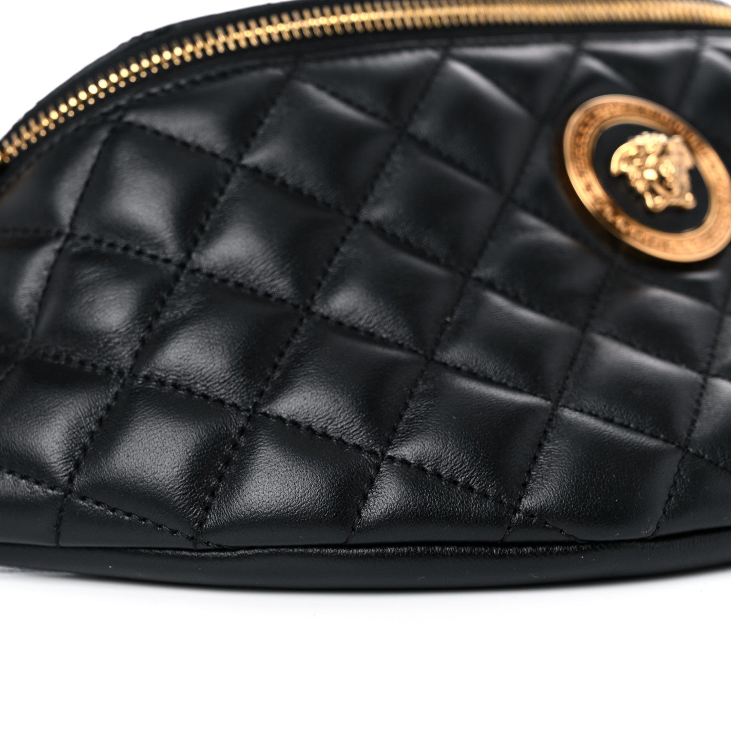 Versace Nappa Quilted Medusa Belt Bag Black 8 of 10