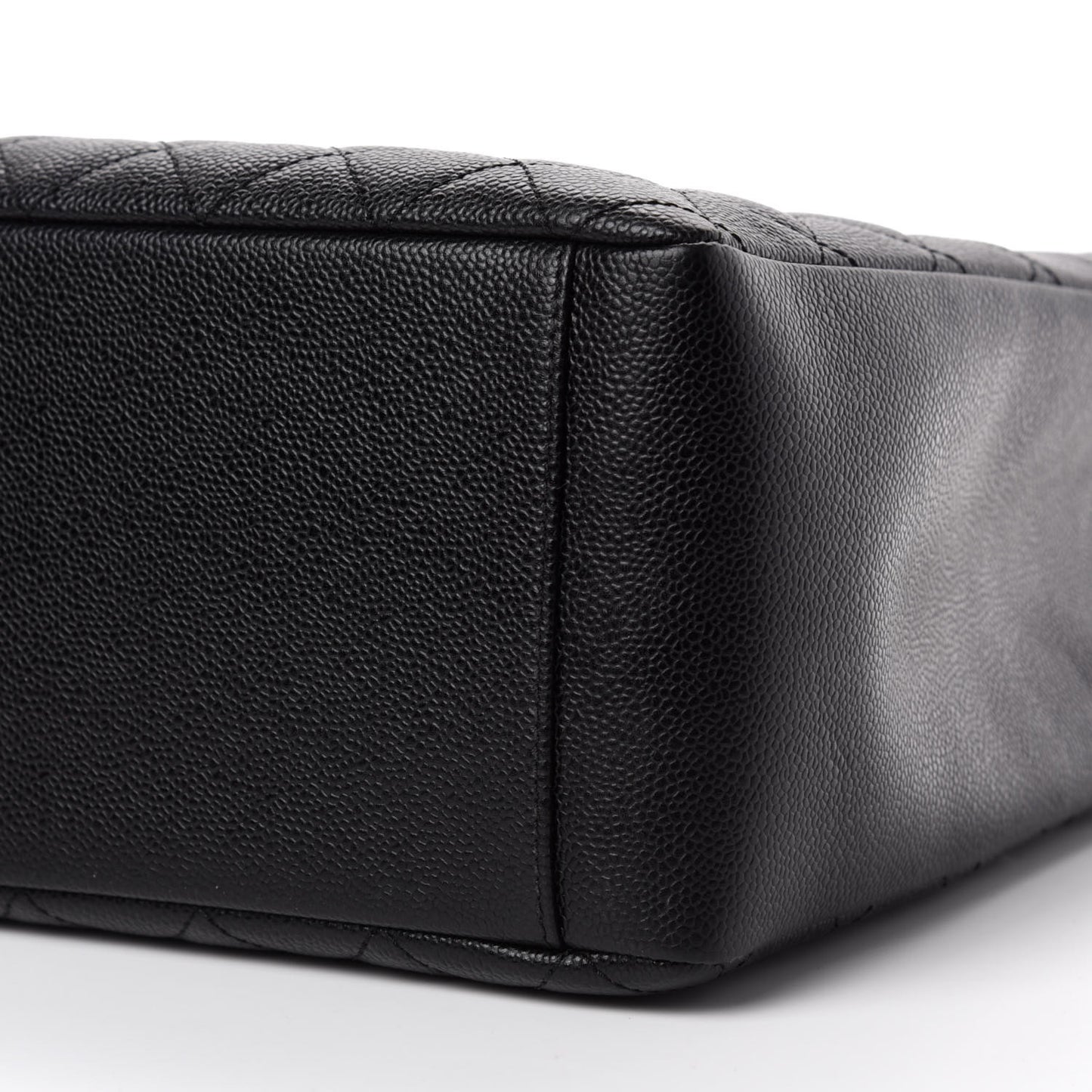 Caviar Quilted Grand Shopping Tote GST Black