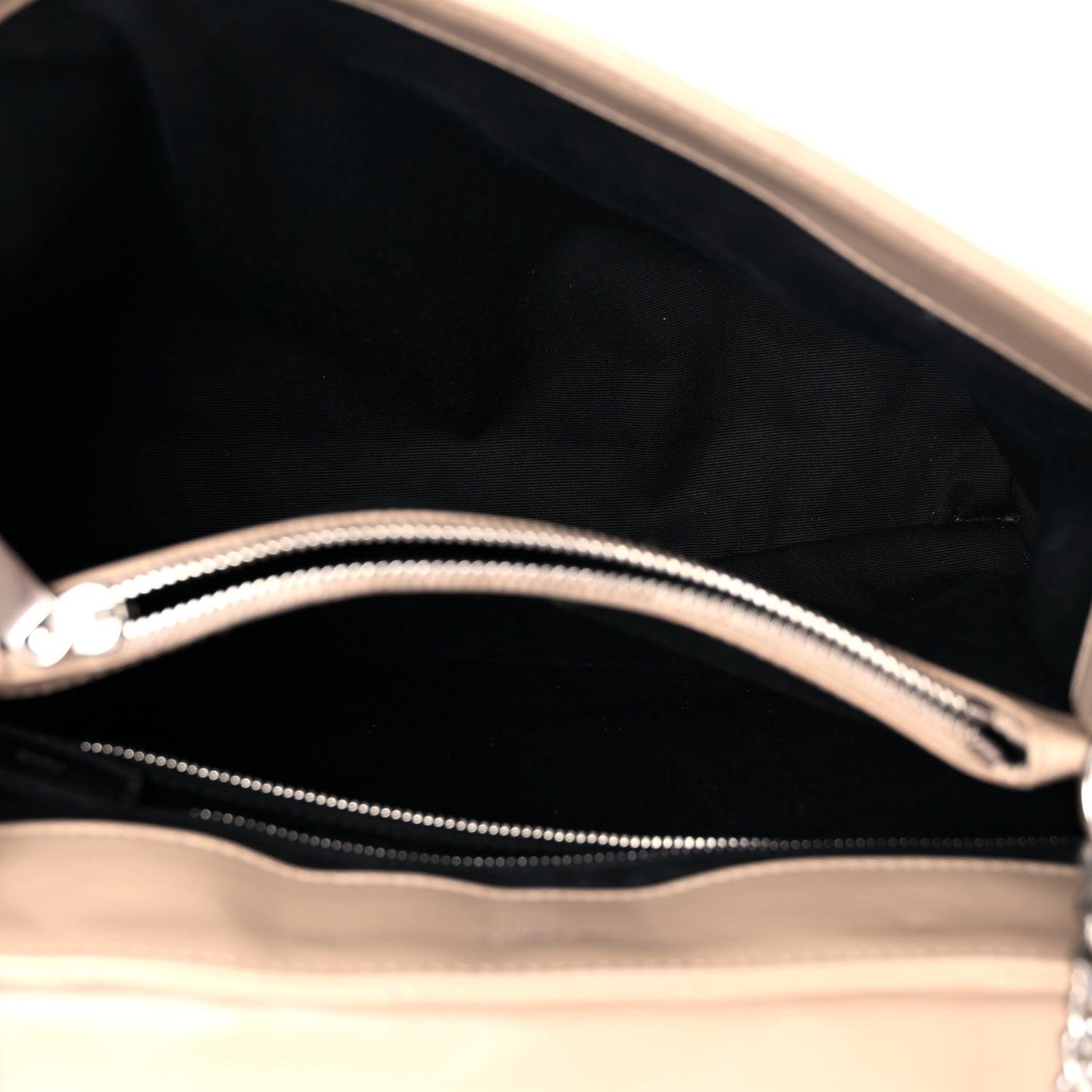 Saint Laurent Calfskin Y Quilted Monogram Medium Loulou Chain Satchel Dark Beige 4 of 15