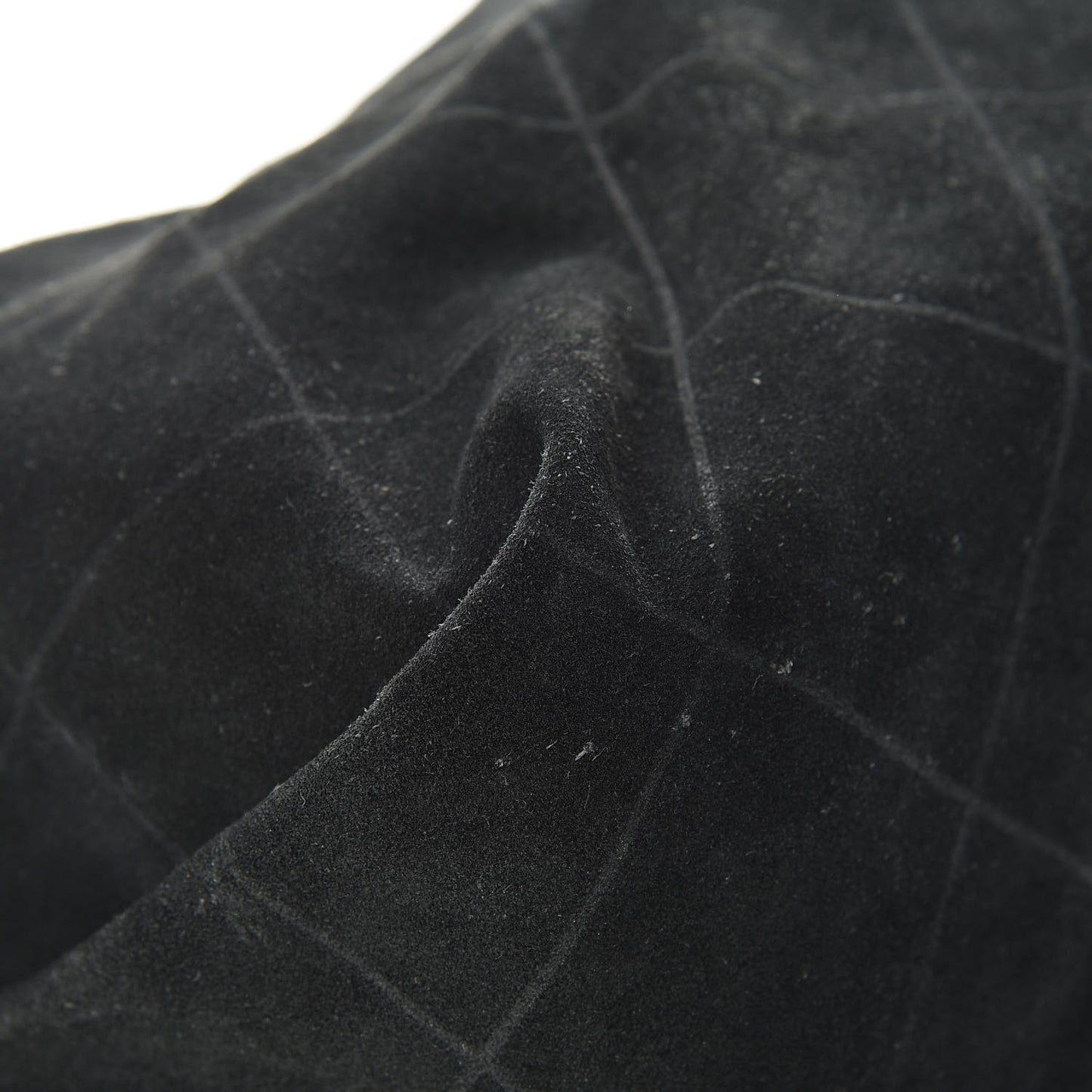 Suede Stitched Messenger Black
